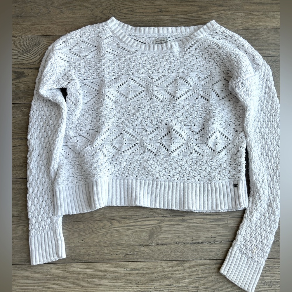 White Knit Women's Sweater